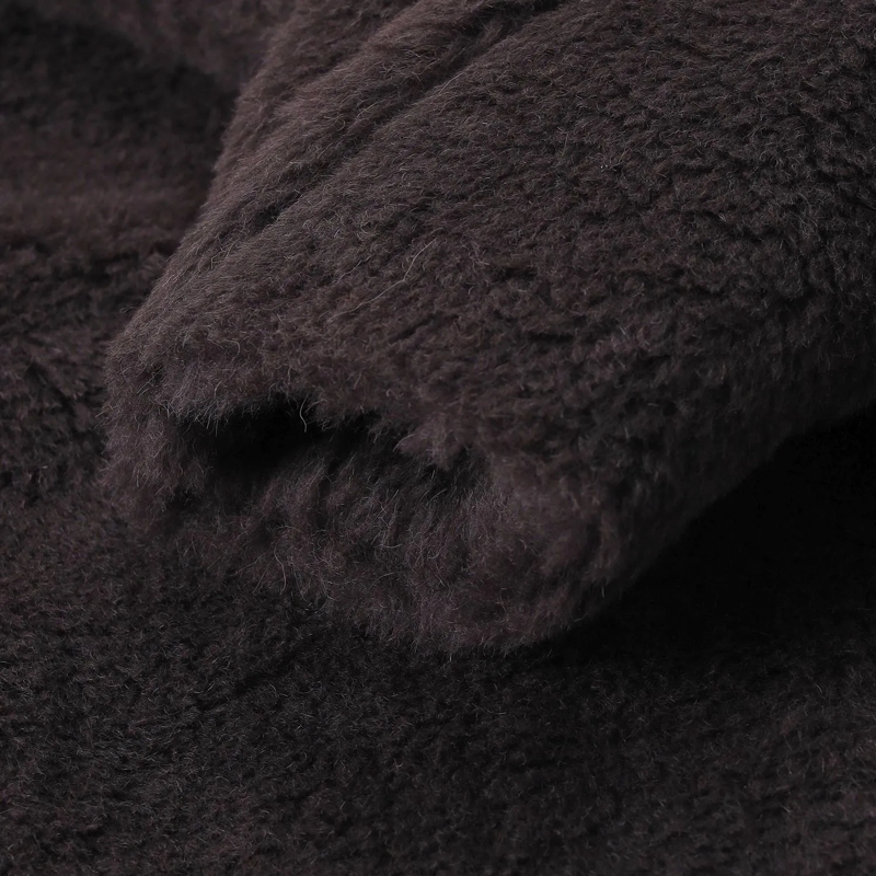 Max Mara Wintermantel Mantel Tedgirl aus Alpaka-Seide-Mix braun(Image 5)