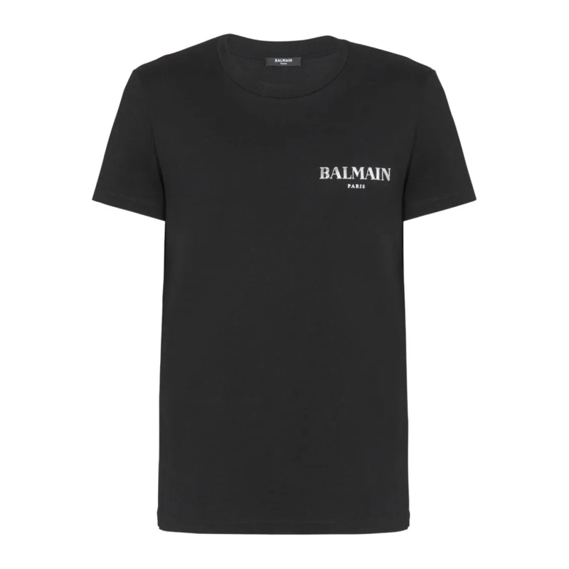 Balmain T-Shirt Black Crew Neck T-Shirt Black