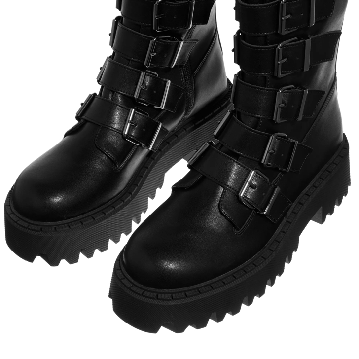 Steve madden best sale buckle boots