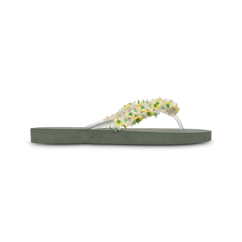 UZURII Flip Flops flip flop Tulum Bloom Yellow dunkel-grün(Image 15)