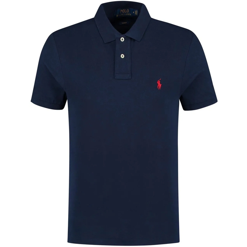 Ralph Lauren Polohemd Slim Fit 'mesh' Polo (bsr) blau