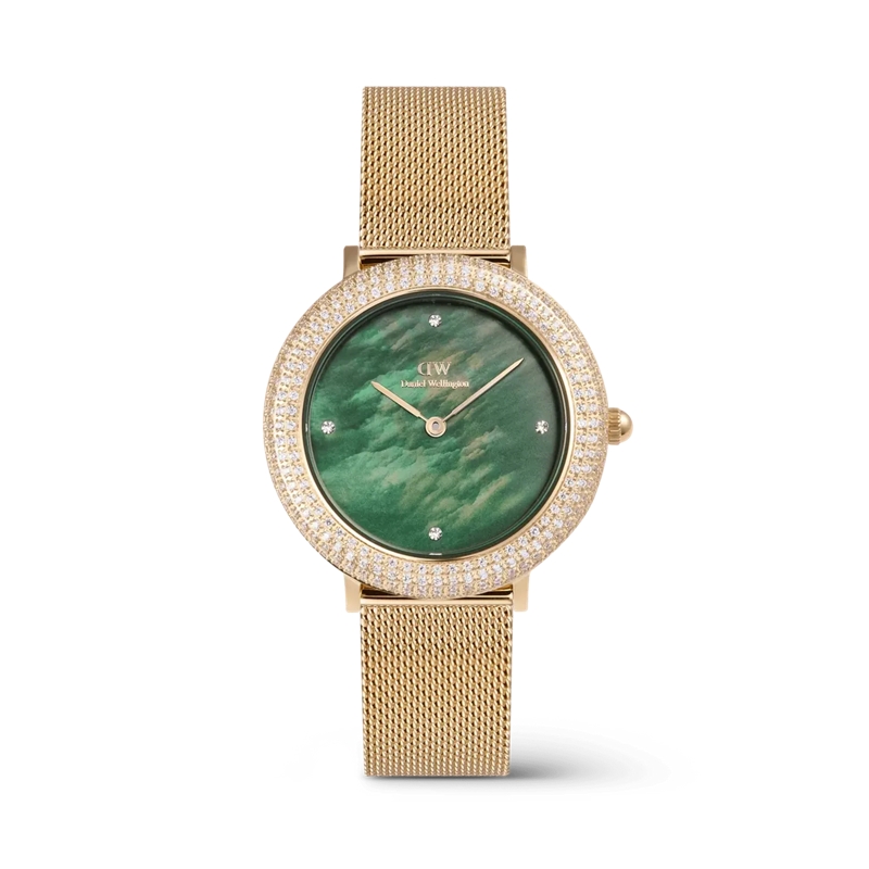 Daniel Wellington Quarzuhr Crystalline Bezel Uhr Gold