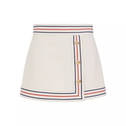 Gucci Gardenia Mix Beige Cotton Skirt Neutrals 