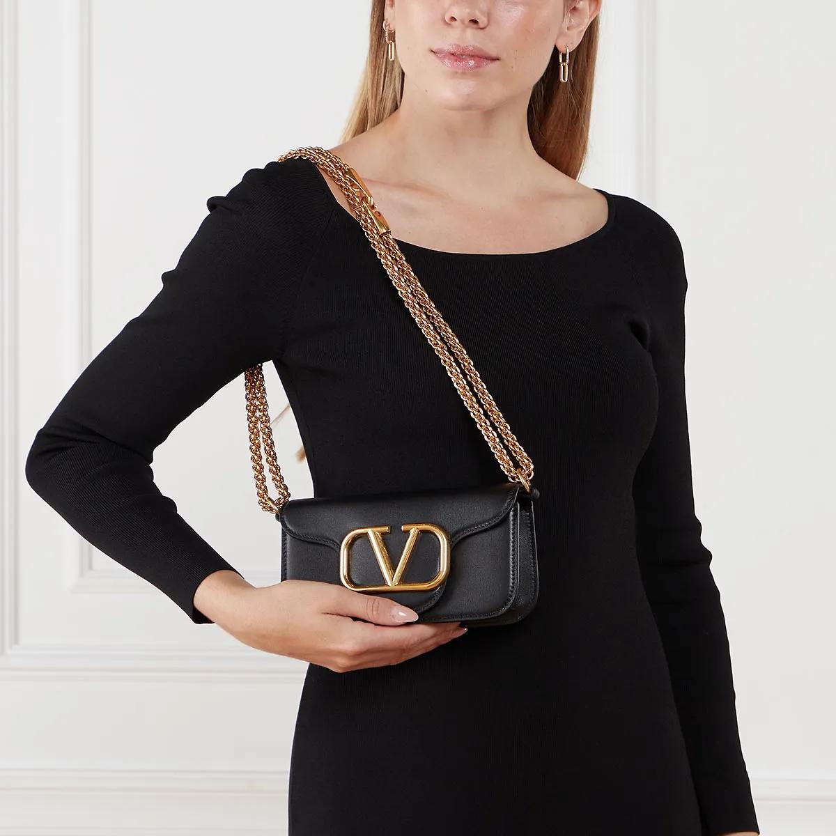 Valentino Garavani Hobo bags Small Loco Shoulder Bag in zwart