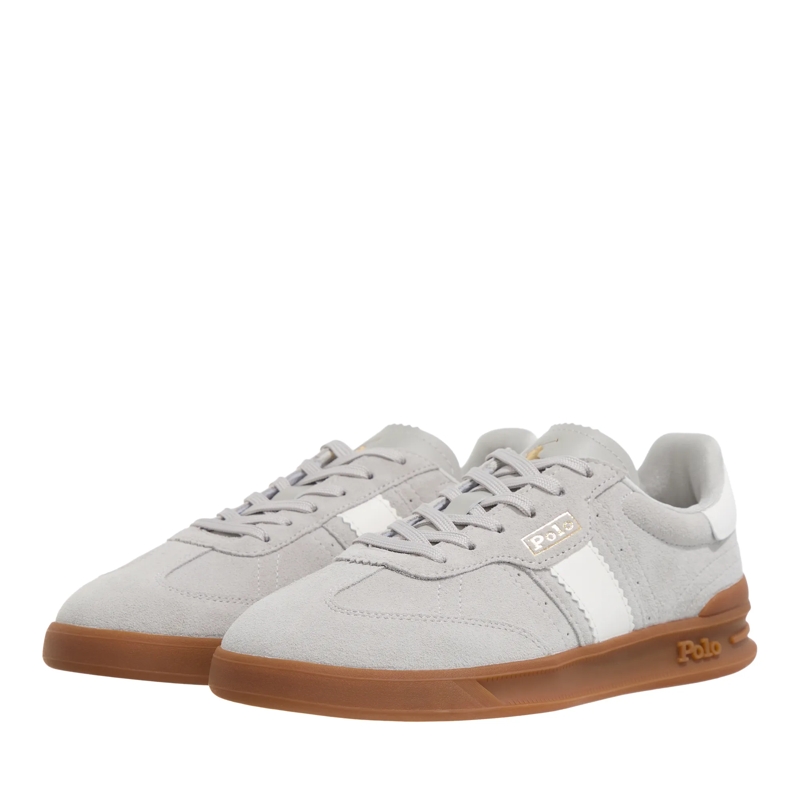 Polo Ralph Lauren Lage-top sneaker Htr Aera-Sneakers-Low Top Lace Taupe Grey/Deckwash White(Image 3)