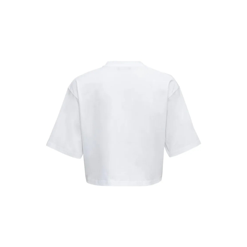 Balmain T-shirts Pure Cotton Paris Print T-Shirt White