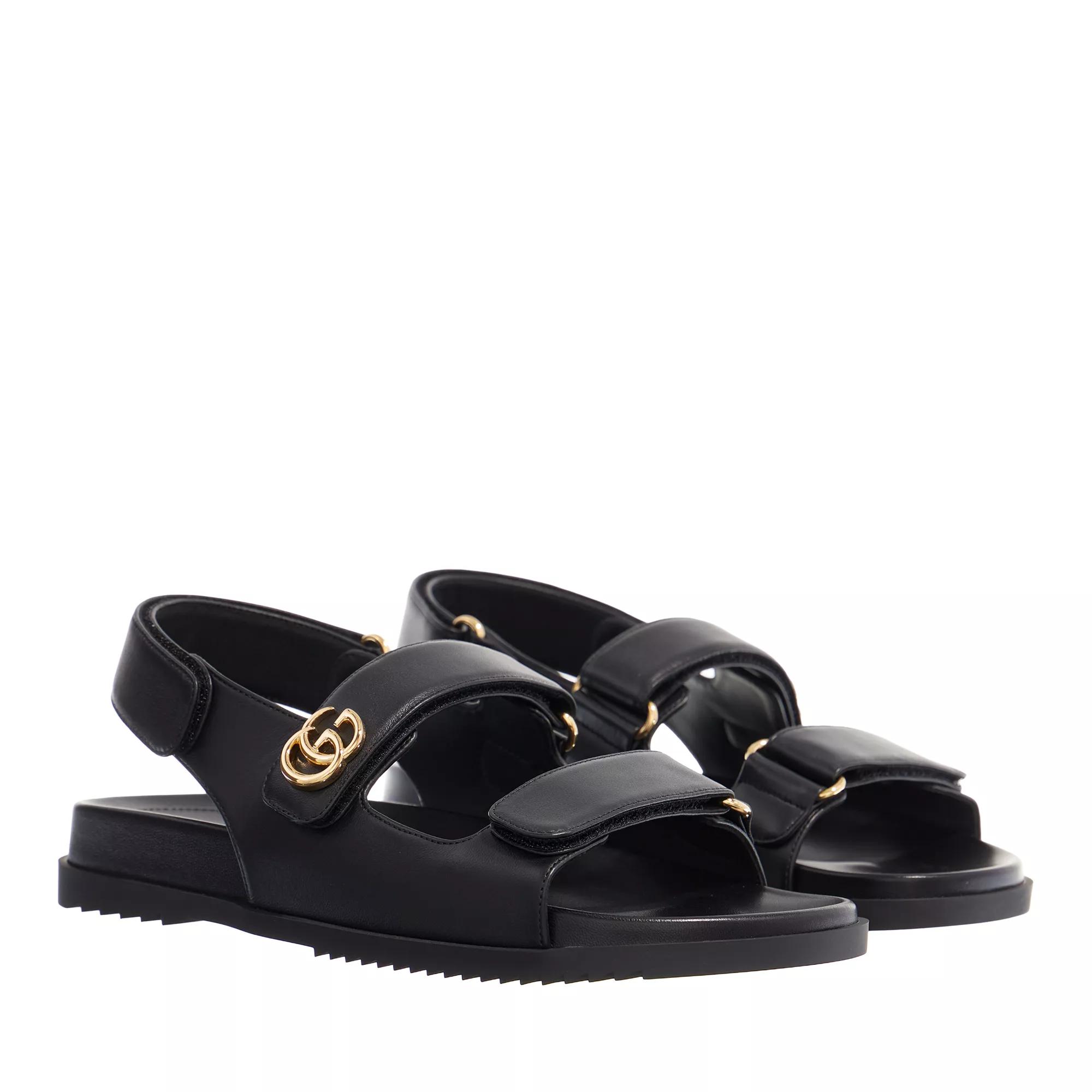 Gucci Women's Double G Sandal Black Sandale