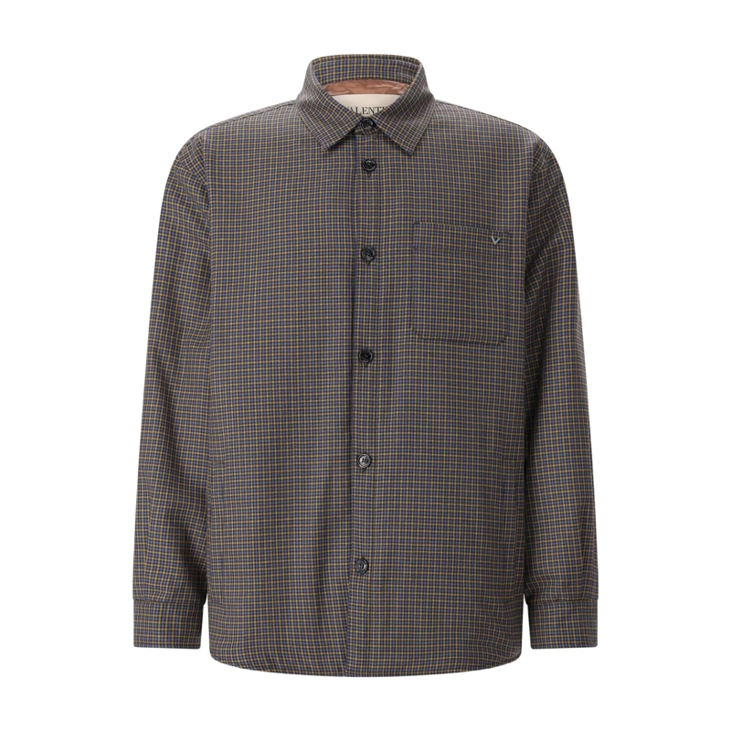 Valentino Garavani Hemd Overshirt aus Schurwolle braun