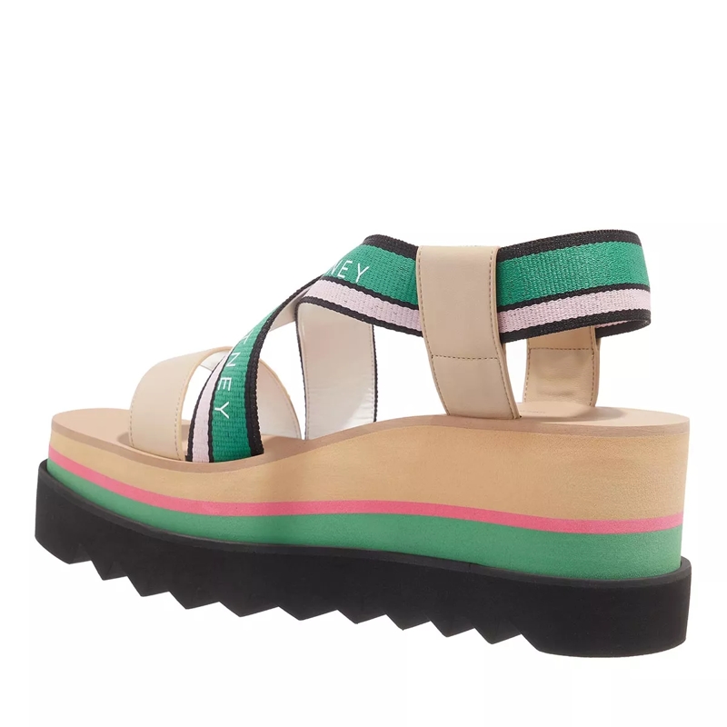 Stella McCartney Sandalen Sneak Elyse Sandals Plateau Green Pink(Image 2)