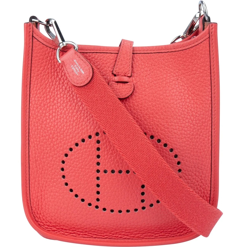 Hermès Schultertasche Hermes Rose Jaipur Clemence Evelyne 16 Crossbody B mehrfarbig