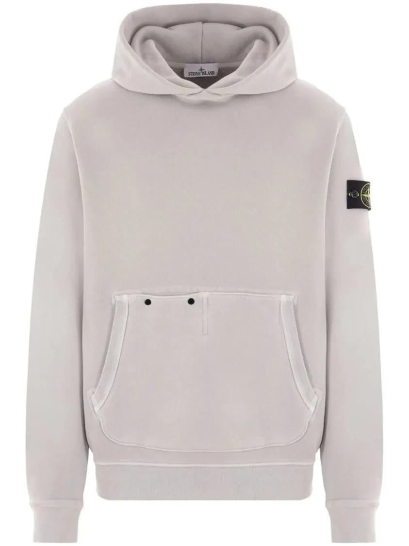 Stone Island - Compass Hoodie - Größe L - grau