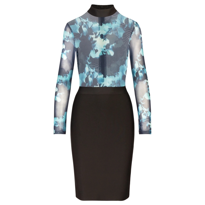 Kraimod Midikleid Bandagekleid blau