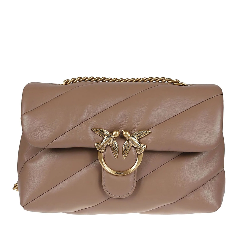 Pinko Fourre-tout Love Classic Puff Maxi Quilt Bag Brown braun