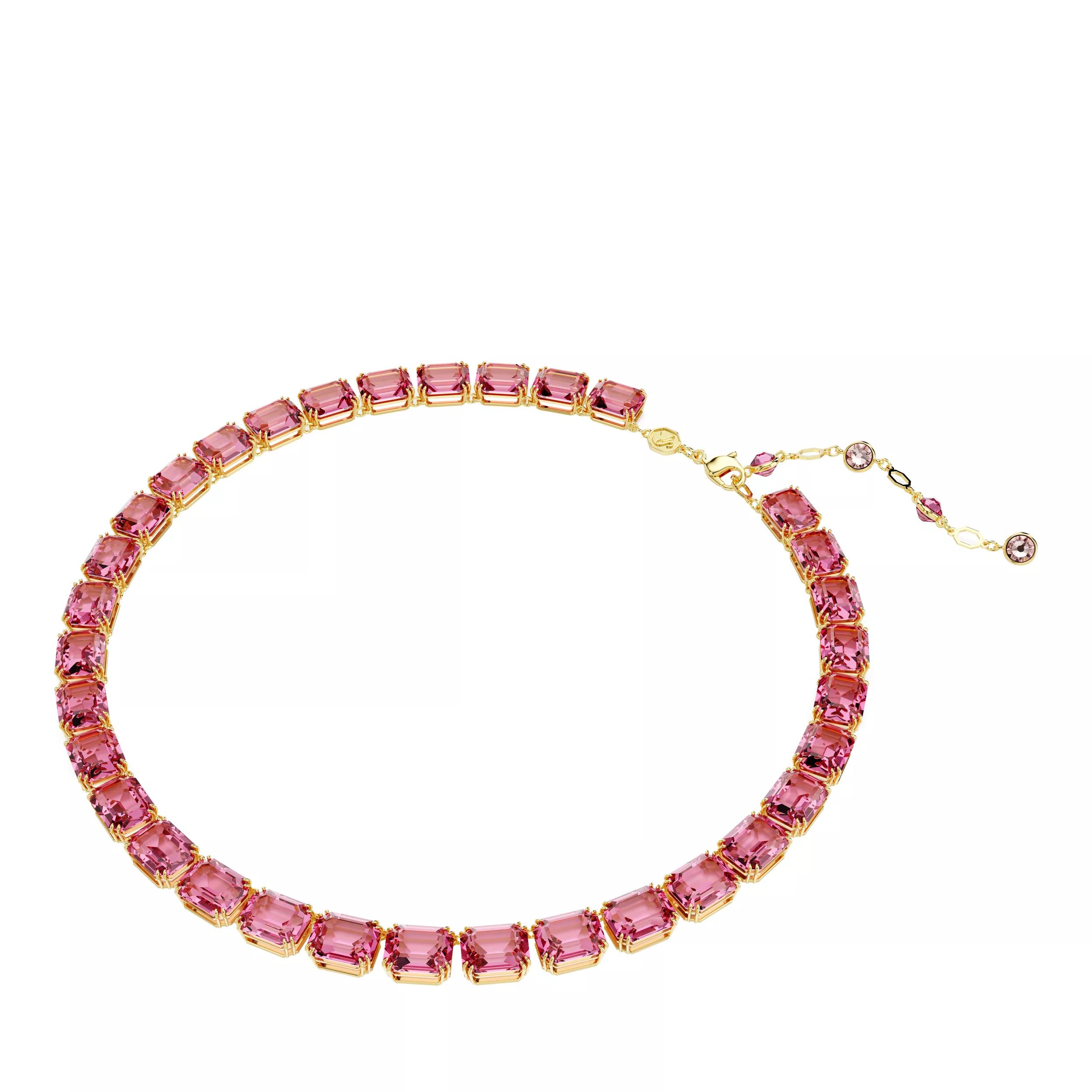 Swarovski Halskette - Millenia necklace, Octagon cut - Gr. unisize - in Rosa - für Damen