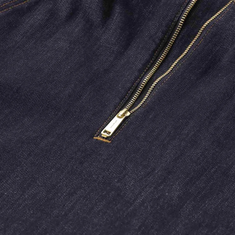 Self Portrait Jupe longue Midirock aus Denim blau(Image 4)