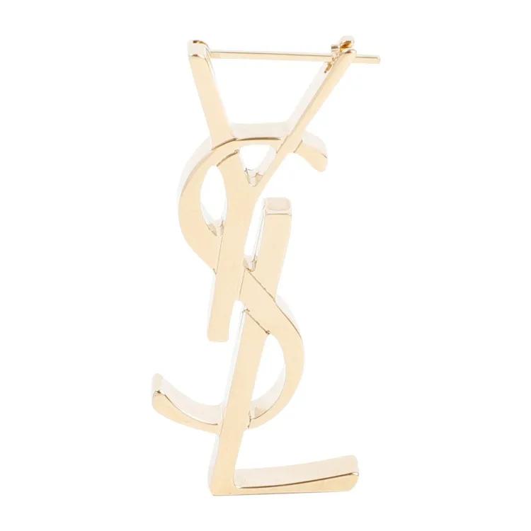 Saint Laurent Ohrringe - Chunky Monogramme Earring - Gr. unisize - in Gold - für Damen