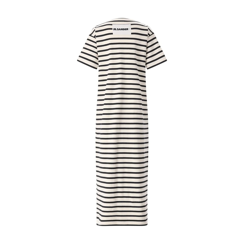 Jil Sander Mini-robe Gestreiftes Jerseykleid weiß(Image 3)