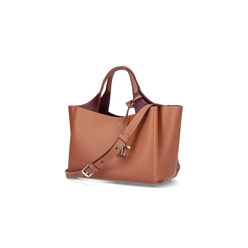 Tod's Tote Mini Logo Bag – Brown Brown