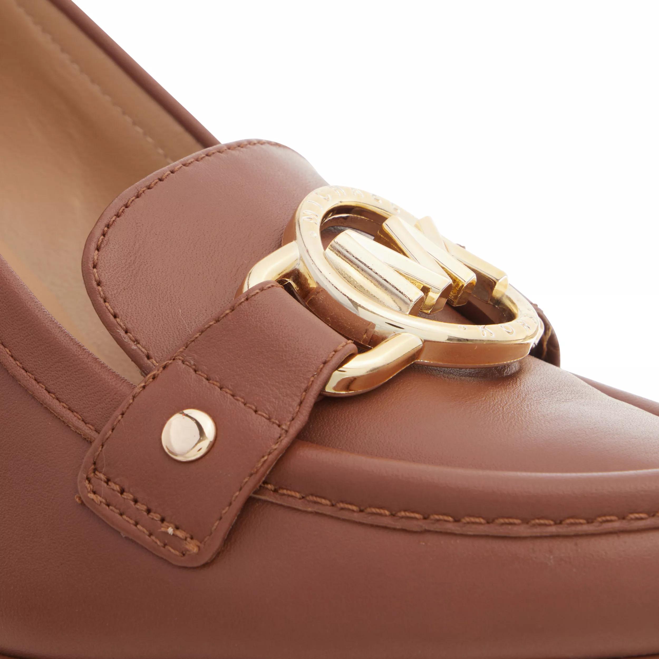 Rory Heeled Loafer Luggage Pump