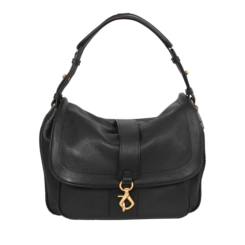 Abro Schultertasche Schultertasche STAR SADDLE schwarz