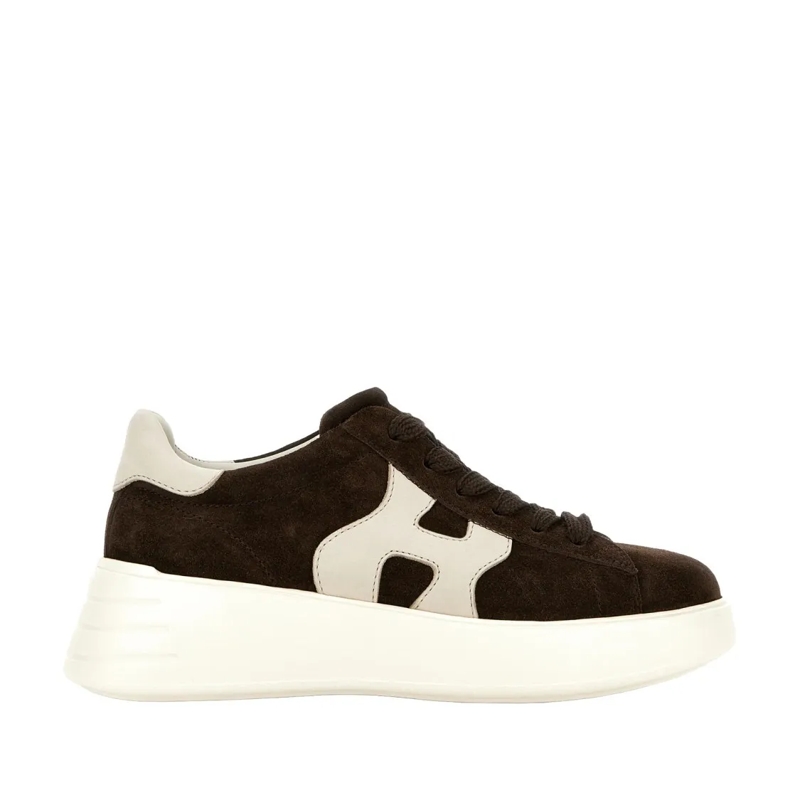 Hogan Lage-top sneaker Rebel H562 H Lace-Up Shoes Brown