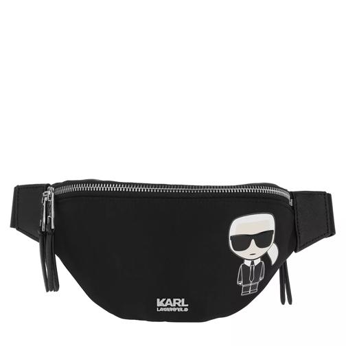 Karl Lagerfeld Ikonik Nylon Bum Bag Black Crossbody Bag