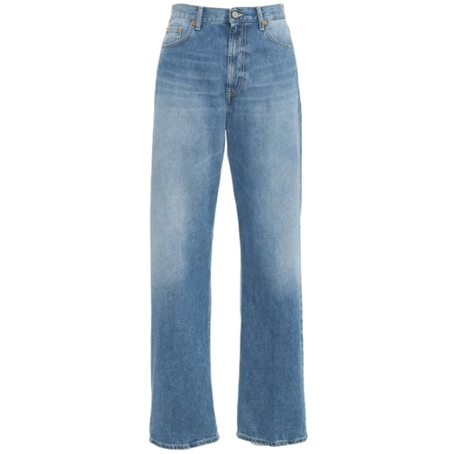 Dondup Jeans mit geradem Bein Wide leg jeans 'Francine' blau