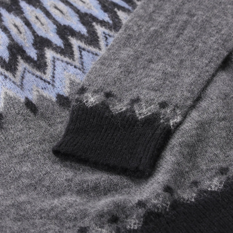 Roberto Collina Pullover Pullover aus Alpakawolle blau(Image 6)