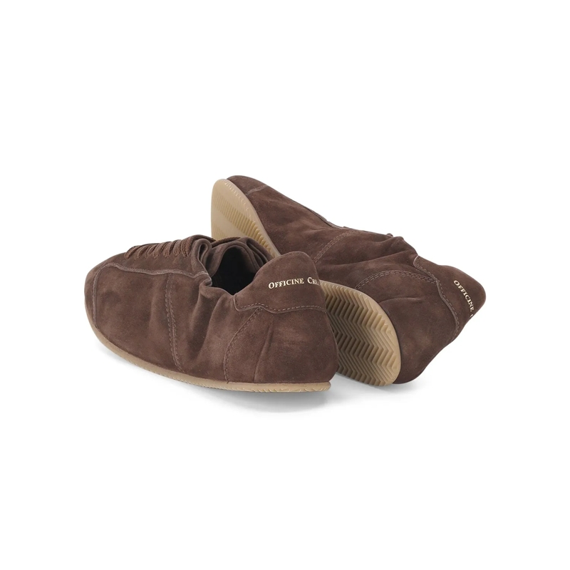 Officine Creative Schnürschuhe Sneaker aus Veloursleder braun(Image 2)