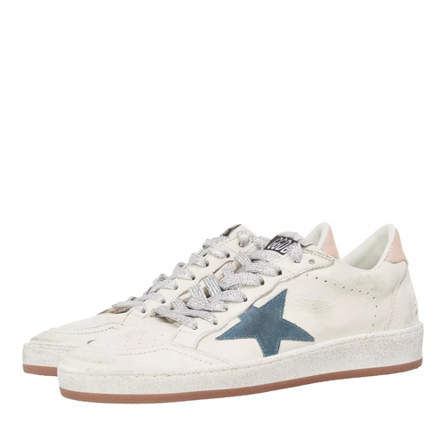 Golden Goose Ballstar White Smoke Blue Peach lage-top sneaker