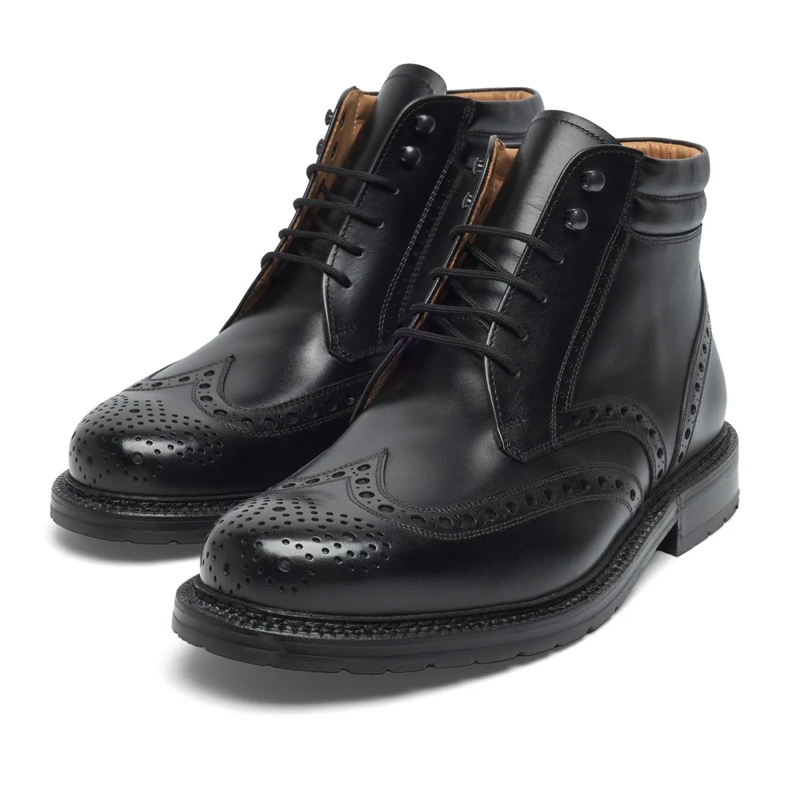 Heinrich Dinkelacker Schnürstiefel Schnürboots Janosh K Full-Brogue BC- Vollständig schwarz(Image 2)