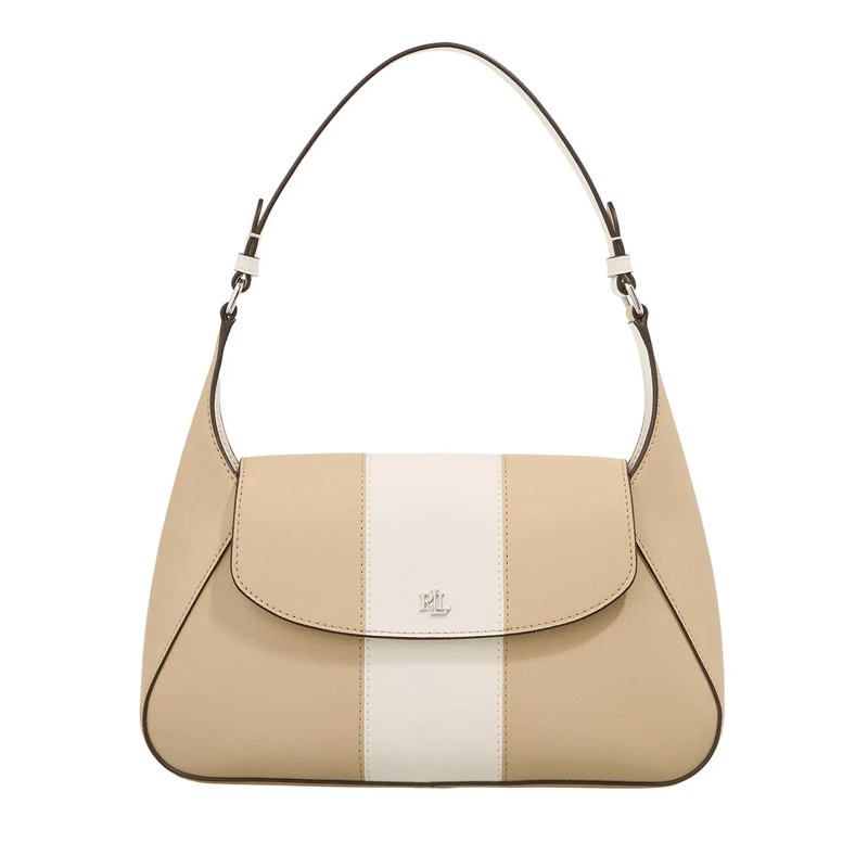 Lauren Ralph Lauren Schultertasche Schylar-Shoulder Bag-Medium Birch Tan/Soft White