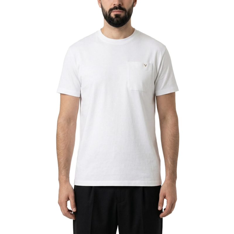 Valentino Garavani T-Shirt T-Shirt mit Logo-Detail weiß(Image 2)