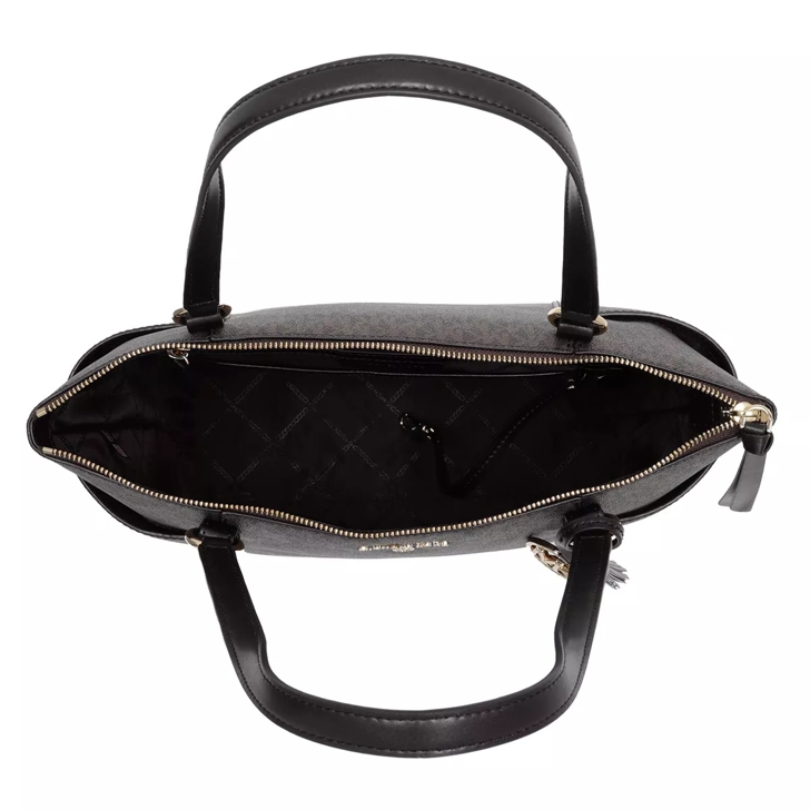 Michael Kors Md Tz Tote Brown Black Fourre tout