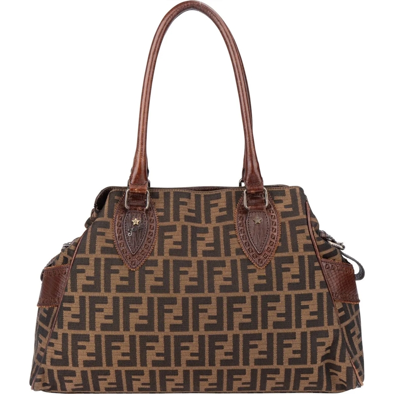 Fendi Schultertasche Fendi FF Monogram Piccola Handbag mehrfarbig