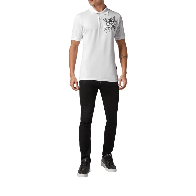 Philipp Plein Poloshirt Poloshirt Snake weiss(Image 3)