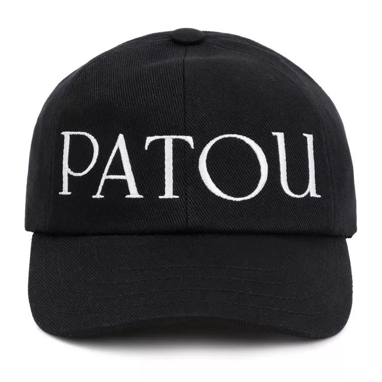 Patou Mützen - Black Cotton Logo Cap - Gr. M - in Schwarz - für Damen