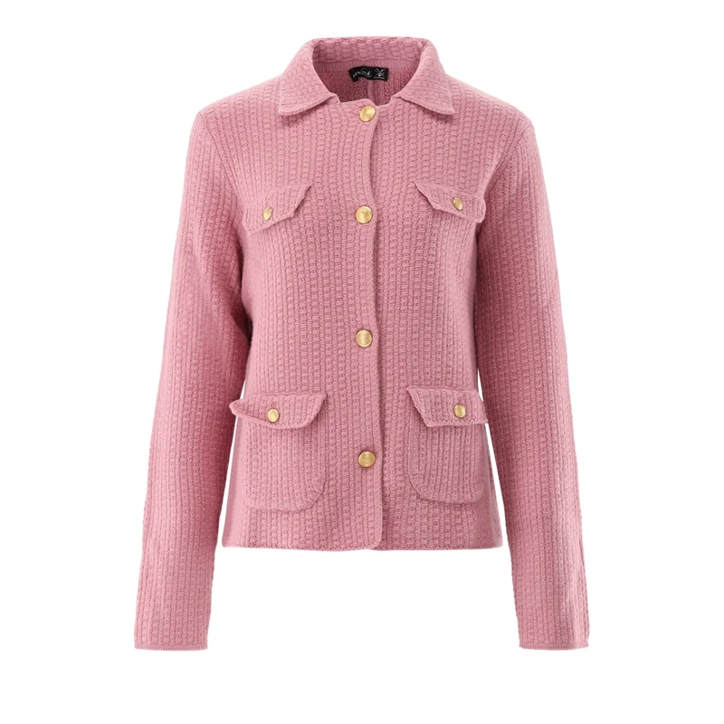 VAN LAACK Strickjacke Jacke Uni lila