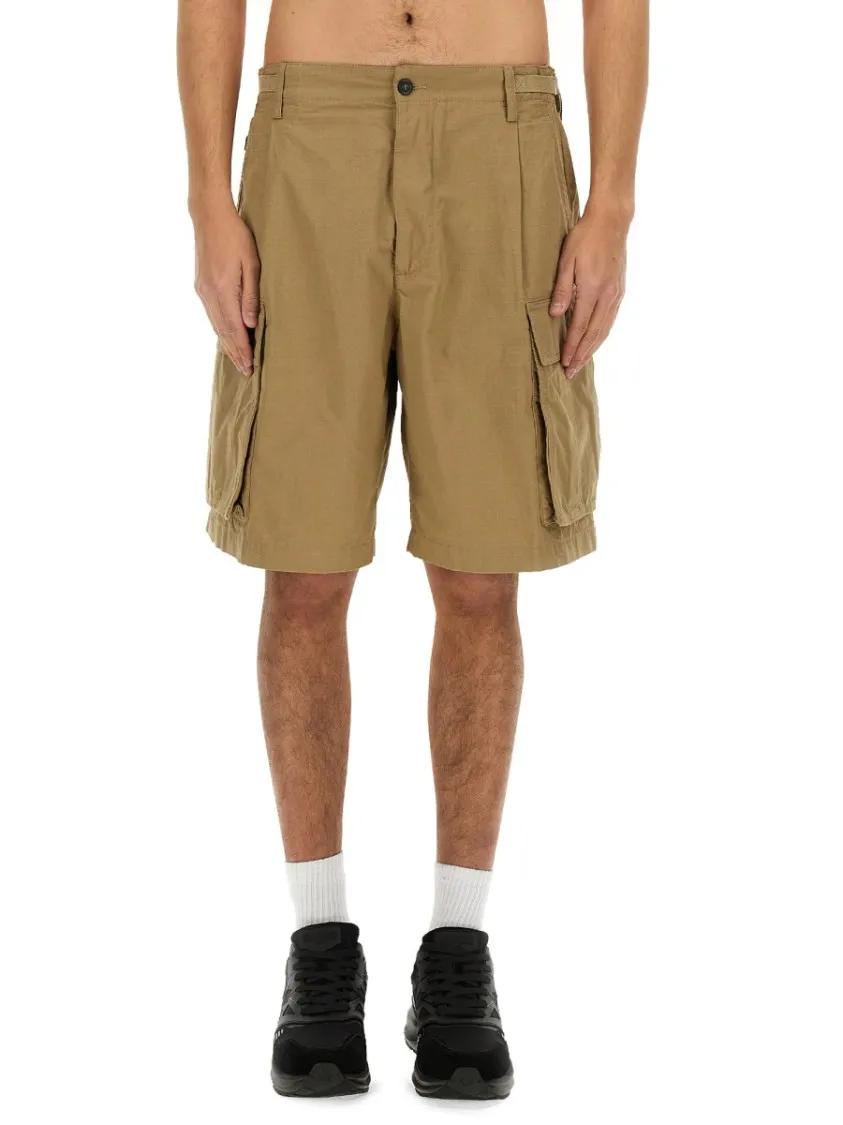 Thumbnail - Dsquared2 - Bermuda Cargo Shorts With Relaxed Fit - Größe 50 - beige