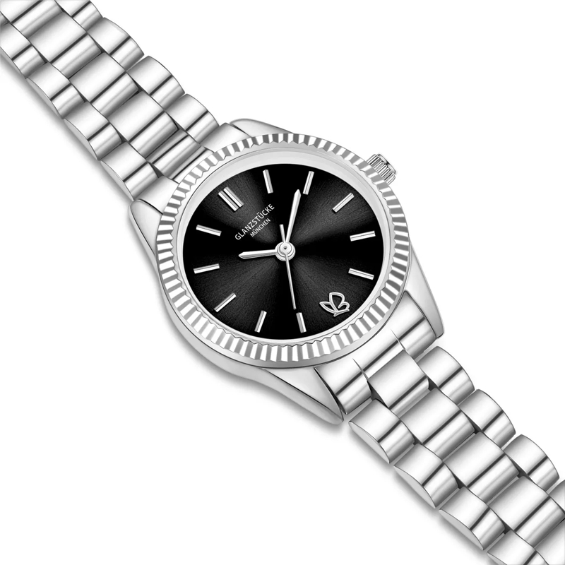 Glanzstücke München Automatikuhr Damen Armbanduhr Edelstahl silber(Image 6)