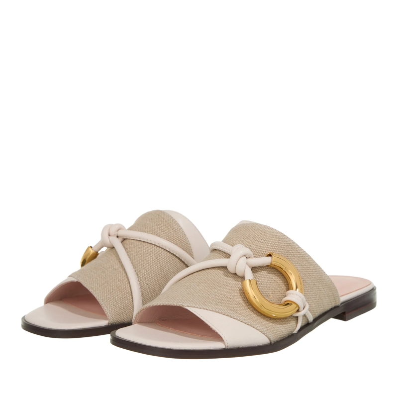 Coccinelle Slides Coccinelle Carmy Canvas Bi Natural/Blanco (Image 3)