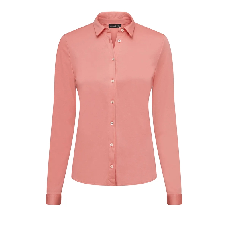 VAN LAACK Bluse Bluse Modern Fit Uni koralle