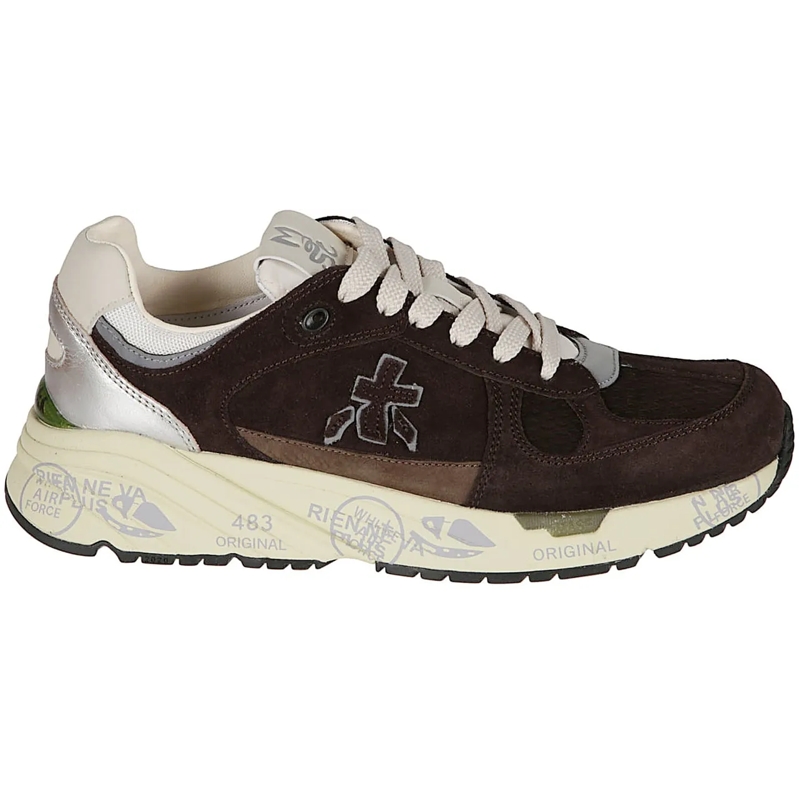 Premiata Low-Top-Sneaker Mased Sneakers Brown braun