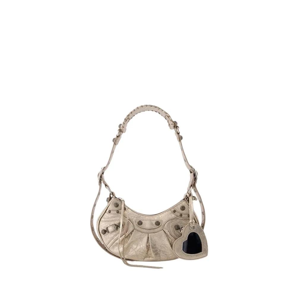 Balenciaga Shopper - Le Cagole Sho Xs Crossbody - Leather - Beige - Gr. unisize - in Beige - für Damen