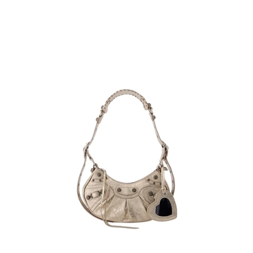 Balenciaga Le Cagole Sho Xs Crossbody - Leather - Beige Neutrals Axelremsväska