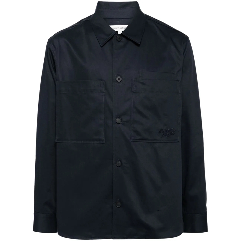 Maison Kitsune Legeres Oberteil Maison Kitsune' Shirts Deep Navy blau