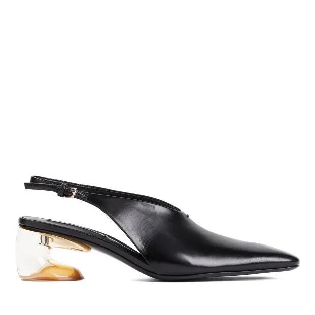 Jil Sander Pumps & High Heels - Black Goat Leather Pump - Gr. 40 (EU) - in Schwarz - für Damen