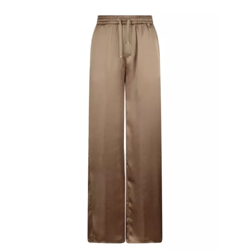 Herno Casual Satin Trousers Brown 