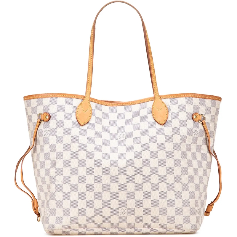 Louis Vuitton Shopper Damier Azur Neverfull MM weiß