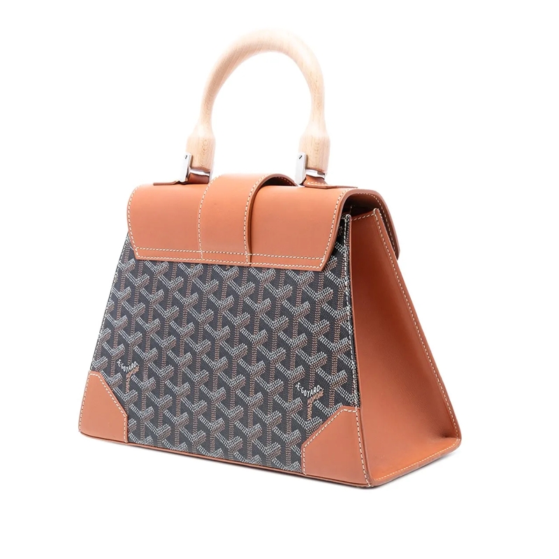 GOYARD Schultertasche Goyardine Saigon Structured PM schwarz